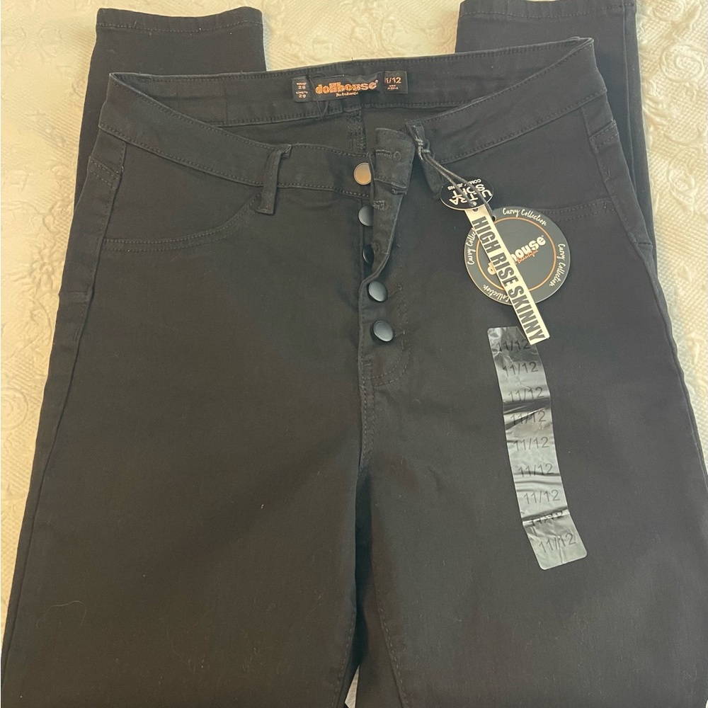 Dollhouse Women's High Rise Black Jeans